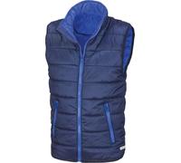 Result Core - Gilet matelassé pour enfants BC5465 (128) (Bleu marine/bleu roi)