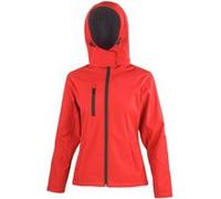 Result Core Lite - Veste softshell à capuche - Femme (XS) (Rouge/Noir) - UTBC3252 Rouge/Noir