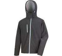 Result Core Lite - Veste softshell à capuche - Homme (L) (Noir/Gris) - UTBC3253 Noir/Gris G