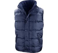 Result Core Nova Lux Gilet d'hiver / Gilet matelassé pour hommes, déperlant, coupe-vent BC2051 (L) (Bleu marine)