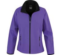 Result Core R231F | Veste Femme Soft Shell - Imperméable - Couleur : Purple/Black - Taille : L