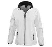 Result Core R231F Veste softshell imprimable pour femme, blanc/noir, S