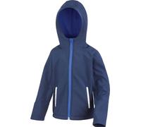 Result Core - "TX Performance" Veste Softshell avec capuche pour enfants RW10217 (146-152) (Bleu marine/bleu roi)