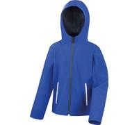 Result Core - "TX Performance" veste softshell avec capuche pour enfants RW10217 (158-164) (Bleu roi/noir)