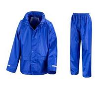 Result Core - Veste et pantalon de pluie - Enfant unisexe (7-8 ans) (Bleu roi) - UTBC915 Bleu Roi