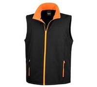 Result Core Bodywarmer / Gilet Softshell pour hommes RW3699 (M) (Noir/Orange)