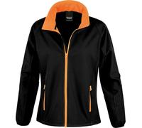 Result Core - Veste softshell pour femme PC7402 (M) (Noir/Orange)