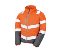 Result Femmes Rembourré Souple Sécurité Hi Viz Veste Orange Ou Jaune