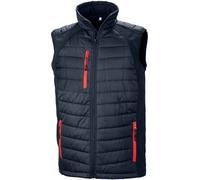 Result Genuine Recycled - Gilet matelassé "Compass" pour Homme/Femme Unie RW8794 (XS) (Noir/Rouge)