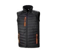 Result Genuine Recycled Résultat Black Compass Softshell rembourré Gilet Unisex
