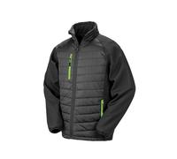 Result Genuine Recycled Résultat Noir Boussole rembourrée Veste Softshell Mode H