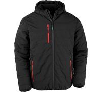 Result Genuine Recycled - Veste matelassée "Compass" pour hommes PC4629 (XL) (Noir/Rouge)