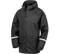 Result Genuine Recycled - Veste "Prism", imperméable pour hommes RW10600 (XS) (Noir)