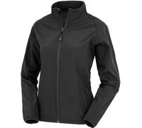 Result Genuine Recycled - Veste Softshell à imprimer pour femmes BC4887 (M) (Noir)