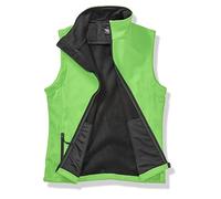 Result R232f Gilet Softshell Imprimable Femme, Vert/Blanc/Bleu, Small/Size 10