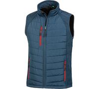 Result Gilet Softshell doublé Compass pour homme PC3327 (L) (Bleu marine/Rouge)