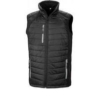 Result Gilet Softshell doublé pour homme Compass PC3327 (S) (Noir/Gris)