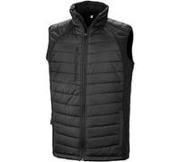 Result - Gilet Softshells matelassé et rembourré COMPASS - Homme (L) (Noir / Noir) - UTPC3327 Noir / Noir G