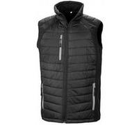 Result - Gilet Softshells matelassé et rembourré COMPASS - Homme (XL) (Noir / gris) - UTPC3327 Noir / Gris G