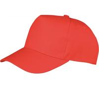 Result Headwear Casquette pour enfants Boston 65/35 PolyCoton RW5158 (Taille unique) (Rouge)
