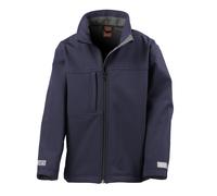 Result junior classique softshell veste 3 couches r121j-y -kid hiverwear manteau