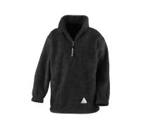 Result Pull Fleece Polaire À Col Zippé Pour Enfants Filles Garçons