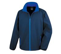 Result R231m Veste Imprimable en Softshell XL Bleu Marine/Bleu Roi