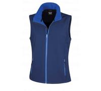 Result R232f Gilet Softshell Imprimable Femme, Bleu Marine/Bleu Roi, Medium/Size 12