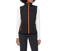Result R232f Gilet Softshell Imprimable Femme, Noir/Orange, Medium/Size 12