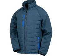 Result R237X | Hommes Black Compass Softshell Jacket - Couleur : Navy/Royal - Taille : L