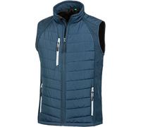 Result R238X | Gilet Homme Black Compass Softshell - Couleur : Navy/Grey - Taille : 3XL