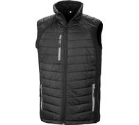 Result R238X | Hommes Black Compass Softshell Gilet - Couleur : Black/Grey - Taille : M