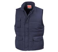 Result Gilet de travail sans manches Re94a XXXXL Bleu marine