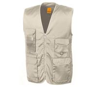 Result Ro45X - Gilet de safari petit - Bleu (Camel) - Small