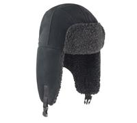 Result Thinsulate 3M™ Chapeau de trappeur Sherpa - Casquette d'hiver chaude en polaire avec cache-oreilles, fermeture à pression réglable, doublure en fausse laine d'agneau (noir, S-L), Noir , L