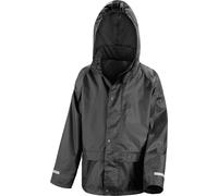 Result Veste de pluie / survêtement de pluie pour enfants BC2054 (5-6 ans) (Noir)