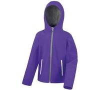 Result - Veste légère à capuche - Enfant Unisexe (11/12 ans) (Noir/Gris) - UTBC3251 Noir/Gris G