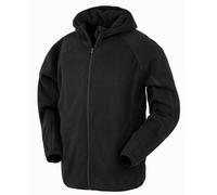 Result Veste Polaire à Capuche Workwear en Polyester Recyclé Noir
