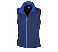 Result - Veste softshell sans manches - Femme (L) (Bleu marine/Bleu roi)