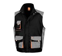 Result Work-Guard - Veste de travail sans manches - Homme (3 XL) (Noir/Gris/Orange)