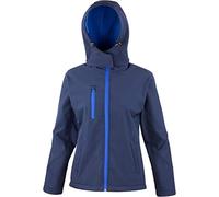 Résultat R230 F Core TX Performance Veste Softshell à Capuche, Mixte, R230F, Bleu Marine/Bleu Roi, Large/Size 14