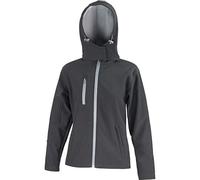 Résultat R230 F Core TX Performance Veste Softshell à Capuche, Mixte, R230F, Noir/Gris, Small/Size 10