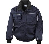Résultat Re71 a Work-Guard Housse à Fermeture Éclair Robuste Veste Pilote Large Bleu Marine/Bleu Marine