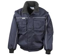 Résultat Re71 a Work-Guard Housse à Fermeture Éclair Robuste Veste Pilote Moyen Bleu Marine/Bleu Marine
