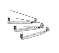 Résultats de bijoux en acier inoxydable broche pince broches de Base accessoires broches de bricolage for les fournitures de fabrication de bijoux(25 mm)