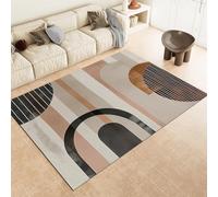 Résumé Area Tapes Geométric Ligne Arches Machine Washable Area Washing Area Rapis Cape DE Pie Chef Facile Charge pour Le SOIX Soir Salle Bureau ET Nurser,