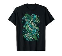 Résumé botanique de Fern and Forest Flow T-Shirt Graphique avec Valeur
