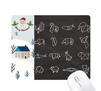 résumé de l'origami animal forme géométrique cadeau de noël maison tapis de souris