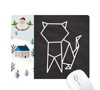 résumé de l'origami cat forme géométrique cadeau de noël maison tapis de souris