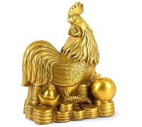 Résumé Feng Shui Chinois Statue Sculpture Figurine Room Decor Crafts Ornement Cadeaux Home Decoration Wealth Collectable Gool Wealth Decor Statard Animal (Couleur: Poulet)